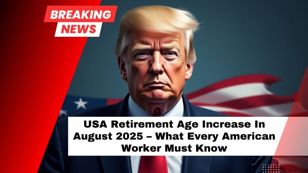 USA Retirement Age Increase In August 2025 – What Every American Worker Must Know Now