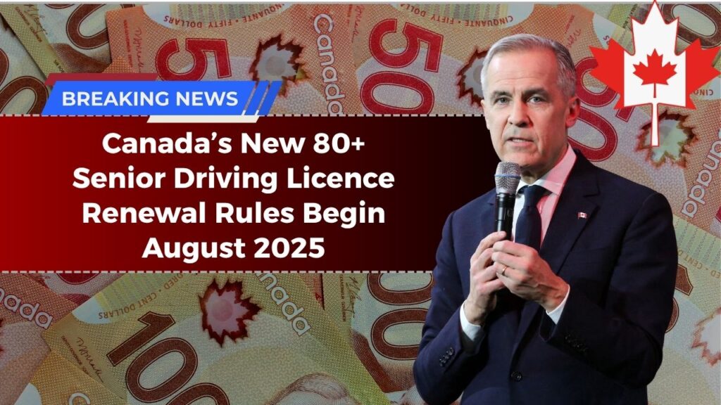 Canada’s New 80+ Senior Driving Licence Renewal Rules Begin August 2025 – What Drivers Must Know