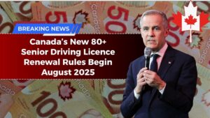 Canada’s New 80+ Senior Driving Licence Renewal Rules Begin August 2025 – What Drivers Must Know