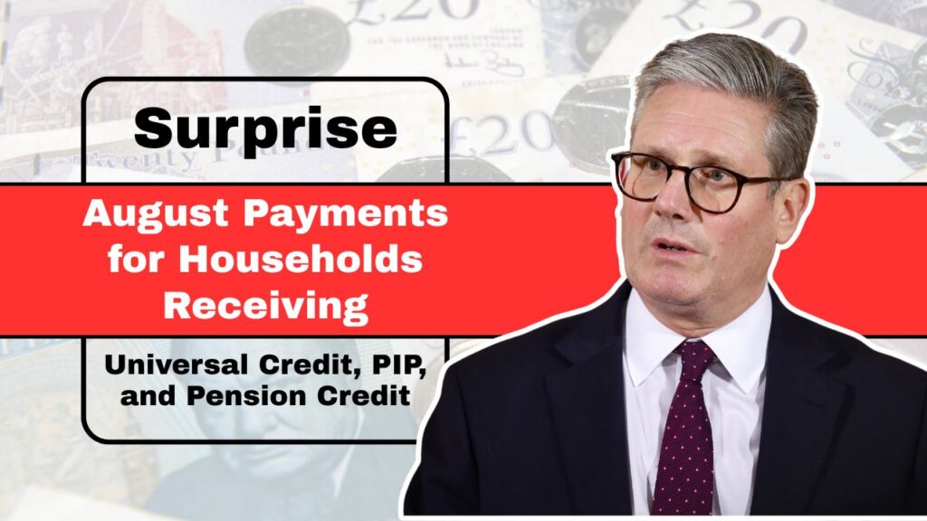Surprise August Payments for Households Receiving Universal Credit, PIP, and Pension Credit