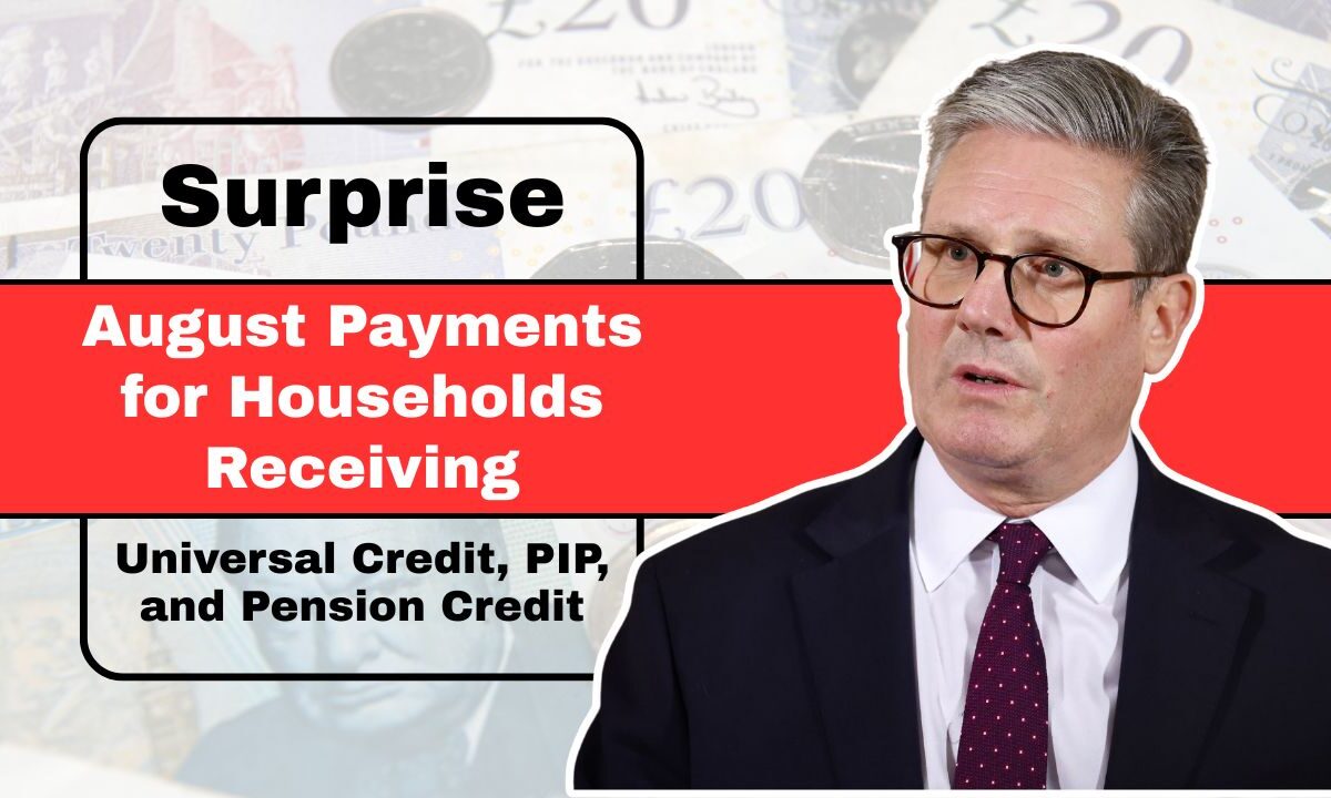 Surprise August Payments for Households Receiving Universal Credit, PIP, and Pension Credit